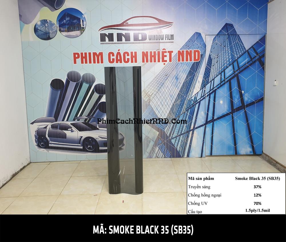 Phim cách nhiệt giá rẻ Smoke Black 35 mã SB35