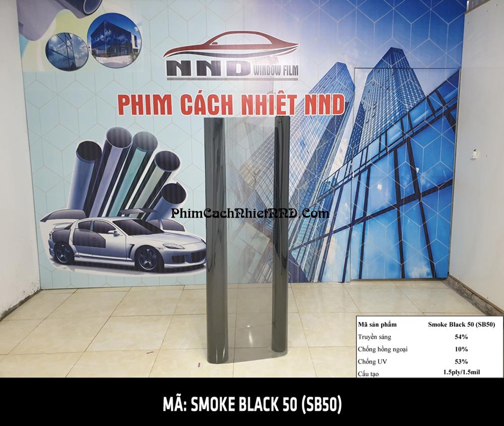 Phim cách nhiệt giá rẻ Smoke Black 50 mã SB50