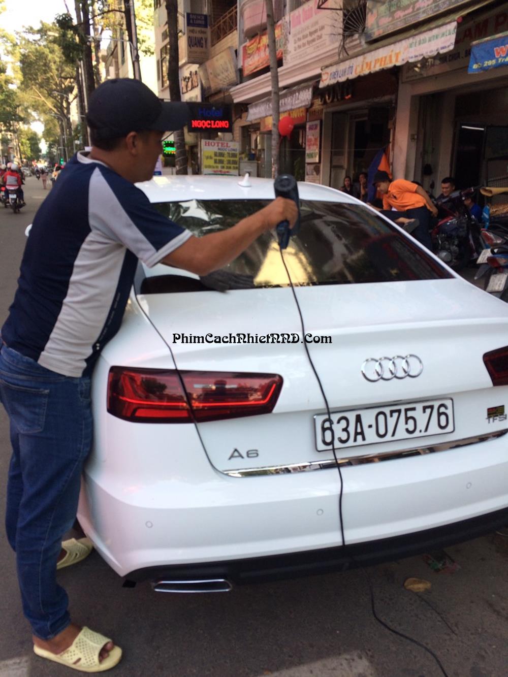 Phim dán kính hậu Brownish Black 35